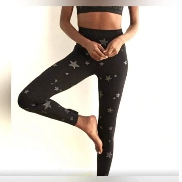 Aerie Black Star Chill Play Move Leggings Size Small - Picture 1 of 8